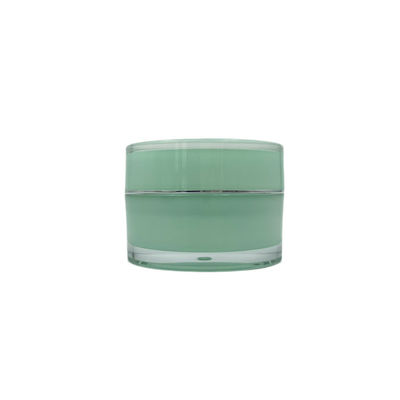 Barattolo cosmetico 15g 30g 50g intorno alla crema di fronte crema acrilica vuota del barattolo per cura di pelle
