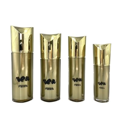 Contenitori cosmetici riutilizzabili 80ml 100ml di forma della pompa dell'oro cosmetico speciale della bottiglia