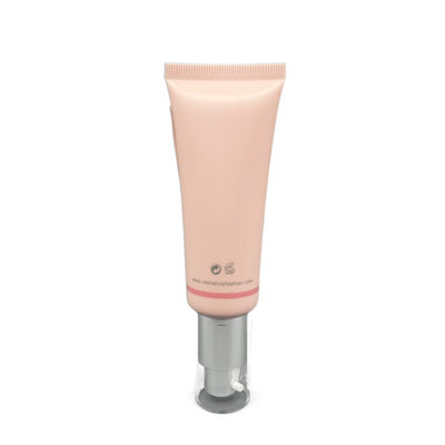 Diametro vuoto crema 30mm dei tubi 30ml 50ml di compressione di BB di rosa con la pompa