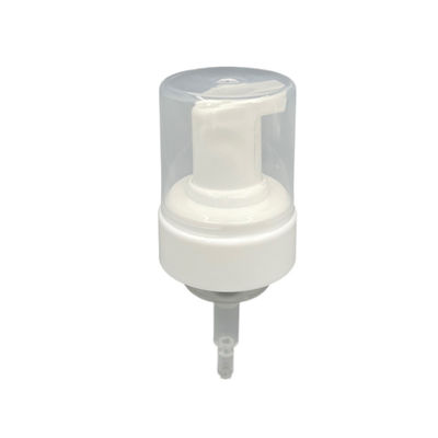 Le pompe di schiumatura del sapone della guarnizione del PE passano a prodotto disinfettante 43mm la chiusura 0.68ml cappuccio trasparente