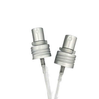 Alluminio dell'erogatore di Matt Silver Perfume Pump Sprayer 24/410 di dosaggio 0.12ML con la serratura della clip