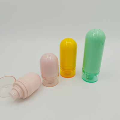 Bottiglia senz'aria sveglia di colore 15ml 30ml 50ml di Macaron della bottiglia invertita bottiglia senz'aria dello spruzzo per cura di pelle
