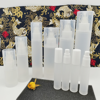 La bottiglia cosmetica di plastica glassata ha messo 5ml 10ml 15ml 50ml 100ml per l'imballaggio di cura di pelle