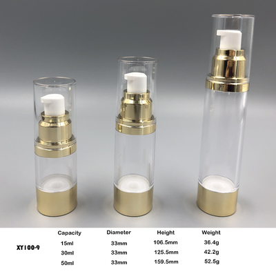 15ml, 30ml, cura di pelle 50ml che imballa la bottiglia senz'aria della pompa