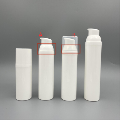 bottiglia senz'aria di 30ml 50ml 75ml 100ml pp Snap-on per il contenitore di cura di pelle