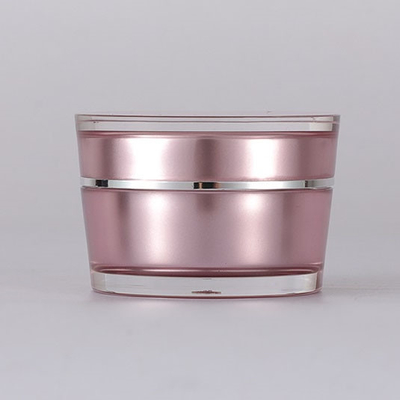 imballaggio cosmetico della smussatura di 15g 30g 50g 75g di forma del barattolo acrilico vuoto rotondo di lusso della crema per il cosmetico con il coperchio