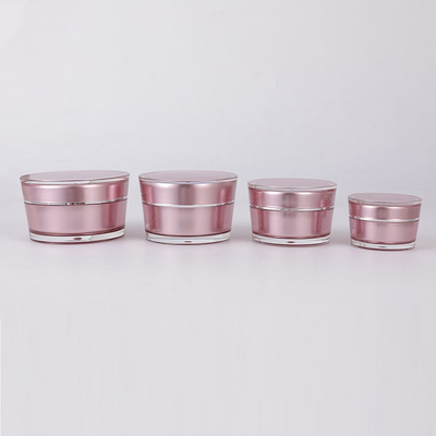 imballaggio cosmetico della smussatura di 15g 30g 50g 75g di forma del barattolo acrilico vuoto rotondo di lusso della crema per il cosmetico con il coperchio