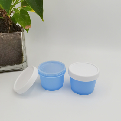 La mono tazza cosmetica materiale del gelato del barattolo 50ml 100ml 200ml 250ml dei pp modella il barattolo di cura personale