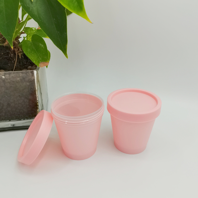 La mono tazza cosmetica materiale del gelato del barattolo 50ml 100ml 200ml 250ml dei pp modella il barattolo di cura personale