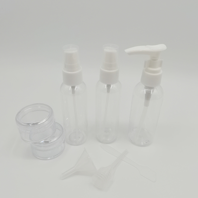 Imbuto contagocce con cucchiaio a pompa Sacchetto di lavaggio in PVC personalizzato per flacone spray da viaggio in vasetto di crema
