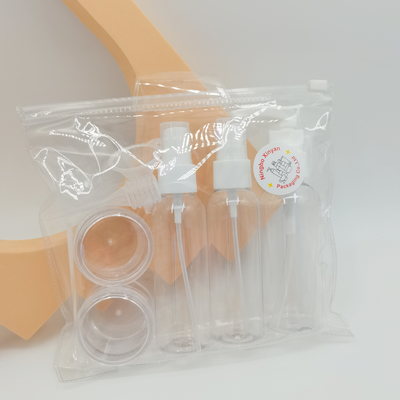 Imbuto contagocce con cucchiaio a pompa Sacchetto di lavaggio in PVC personalizzato per flacone spray da viaggio in vasetto di crema