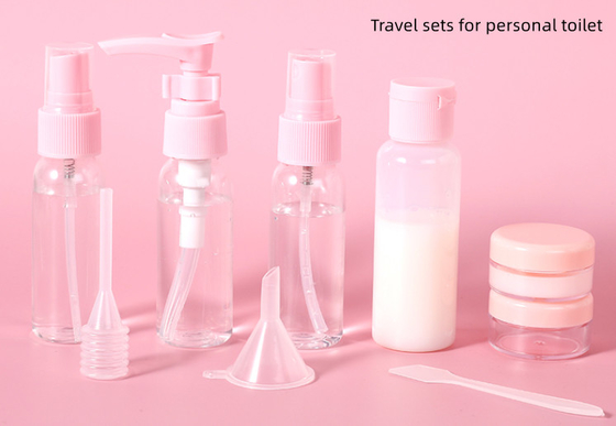Imbuto contagocce con cucchiaio a pompa Sacchetto di lavaggio in PVC personalizzato per flacone spray da viaggio in vasetto di crema