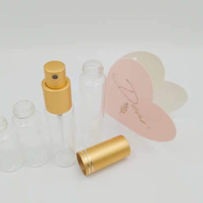 Bottiglia di vetro da 10 ml 15 ml 20 ml 25 ml 30 ml con spruzzatori di profumo in alluminio
