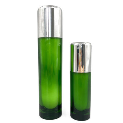 Acrilico vuoto di lusso dei contenitori 50ml 120ml della bottiglia cosmetica rotonda della pompa