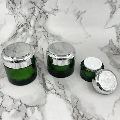Eco verde 50g d'imballaggio cosmetico amichevole 100g ha metallizzato i barattoli per i prodotti di cura di pelle