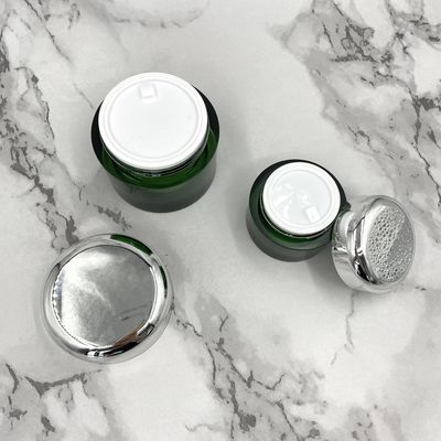 Eco verde 50g d'imballaggio cosmetico amichevole 100g ha metallizzato i barattoli per i prodotti di cura di pelle