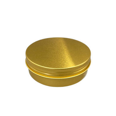Colore su misura resistente chimico di alluminio di Tin Jars 100ml dell'oro con il coperchio a vite