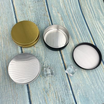 Colore su misura resistente chimico di alluminio di Tin Jars 100ml dell'oro con il coperchio a vite
