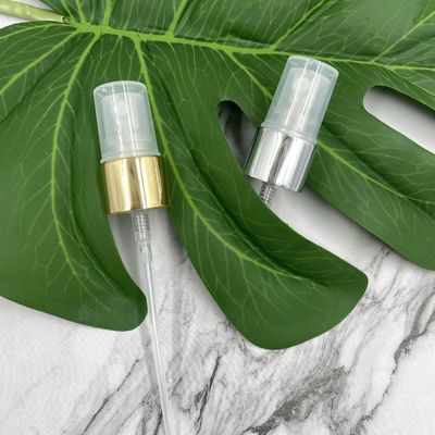 18/410 di spruzzatore fine della foschia pompa la gonna costolata di alluminio d'argento della chiusura 0.12ML SS316