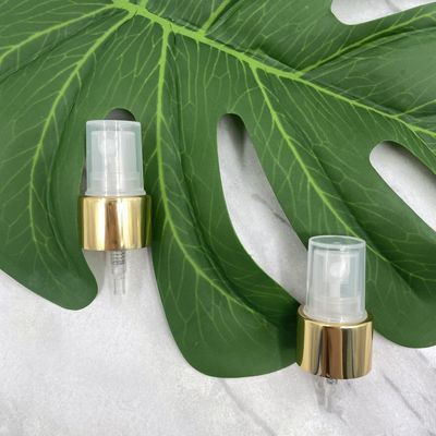 Chiusura fine 0.12ML 0.16ML dell'alluminio dello spruzzatore 20/410 della pompa della foschia dell'oro