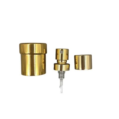 La piccola 15/400 di pompa della piegatura del profumo spruzza 0.09ML SS316 con il cappuccio dell'oro