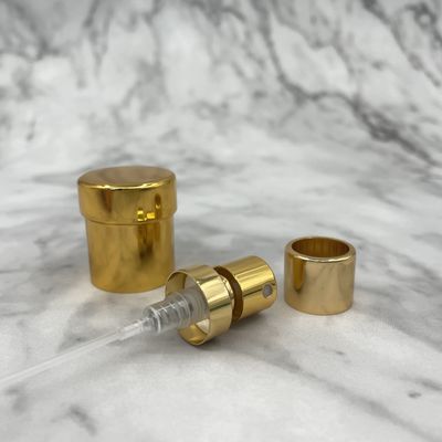 La piccola 15/400 di pompa della piegatura del profumo spruzza 0.09ML SS316 con il cappuccio dell'oro