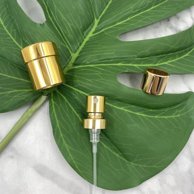 La piccola 15/400 di pompa della piegatura del profumo spruzza 0.09ML SS316 con il cappuccio dell'oro