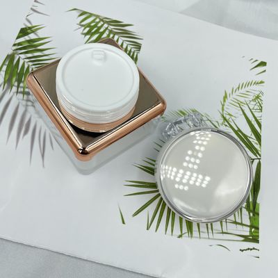 Tipo quadrato barattolo crema acrilico 30g, 50g XY2202 di progettazione del bordo del giro