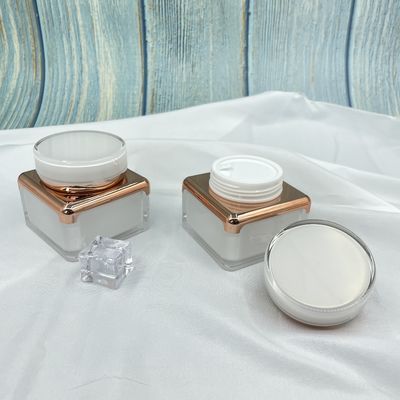 Tipo quadrato barattolo crema acrilico 30g, 50g XY2202 di progettazione del bordo del giro