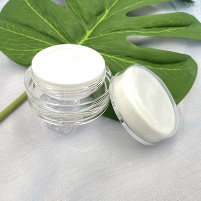 Barattoli cosmetici di plastica della prova UV intorno ai contenitori acrilici 30g 50g per la crema di cura di pelle