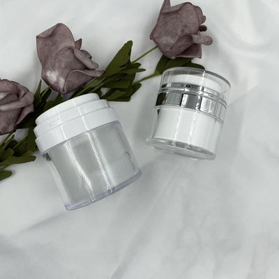 15 / strumenti portatili di trucco di viaggio della pompa 30/50g del barattolo del contenitore di facile impiego cosmetico crema acrilico vuoto senz'aria della bottiglia