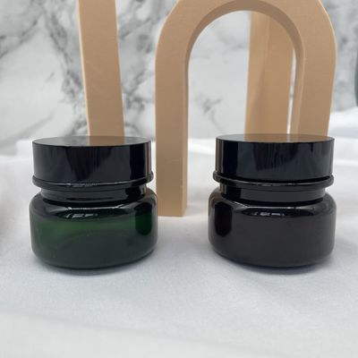 ANIMALE DOMESTICO Amber Plastic Cosmetic Jars 30g 50g intorno a selezione di seta