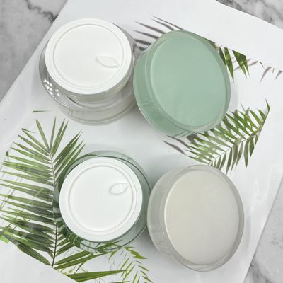 Barattolo cosmetico 15g 30g 50g intorno alla crema di fronte crema acrilica vuota del barattolo per cura di pelle