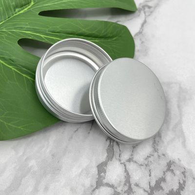 Piccola cima di alluminio di torsione di 60ml 80ml Tin Jars Round Edge Screw per le cere