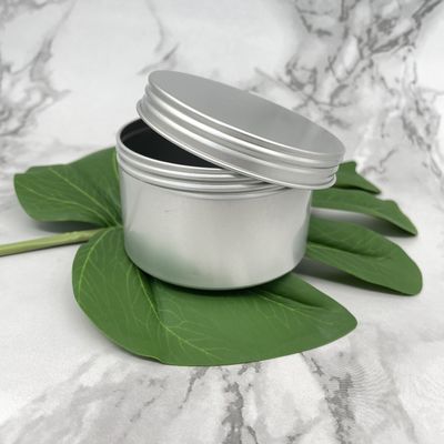 Piccola cima di alluminio di torsione di 60ml 80ml Tin Jars Round Edge Screw per le cere