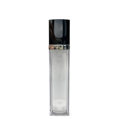 La pompa senz'aria cosmetica del quadrato imbottiglia l'alluminio doppio 30ml