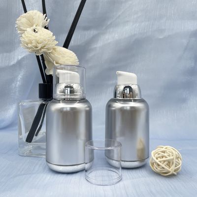 La pompa senz'aria di torsione 80ml 100ml imbottiglia il ms Metallized Round Bottom di vuoto pp