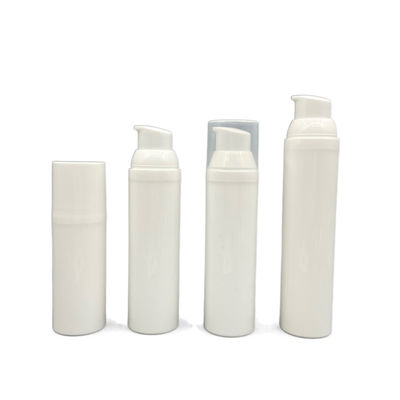 bottiglia senz'aria di 30ml 50ml 75ml 100ml pp Snap-on per il contenitore di cura di pelle