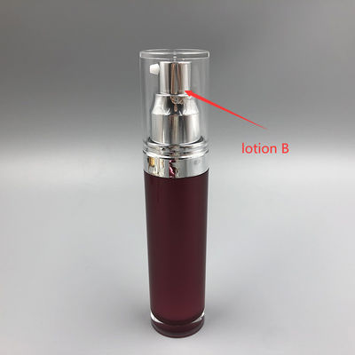 Prova graduale cosmetica acrilica della perdita dell'ABS di scoloramento della bottiglia 15ml della pompa per lozione