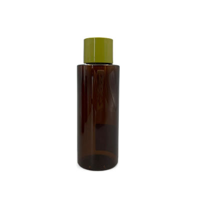 prova UV d'imballaggio cosmetica di PCR della bottiglia ambrata dell'ANIMALE DOMESTICO 100ml con la guarnizione bianca