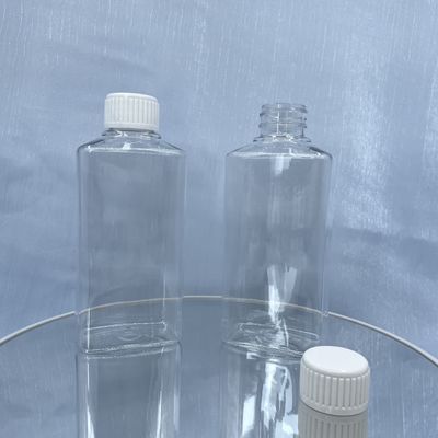 Radura quadrata riutilizzabile del colluttorio 250ml della bottiglia della pompa dell'ANIMALE DOMESTICO con il cappuccio bianco