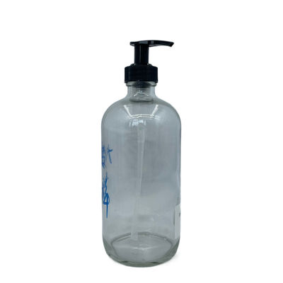 Anti UV di pelle 500ml di cura di vetro del liquido trasparente della bottiglia con la pompa della lozione
