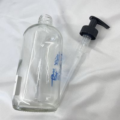 Anti UV di pelle 500ml di cura di vetro del liquido trasparente della bottiglia con la pompa della lozione