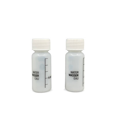 Il cappuccio bianco di plastica della bottiglia 10ml del piccolo HDPE ha personalizzato il colore un uso di volta per lozione
