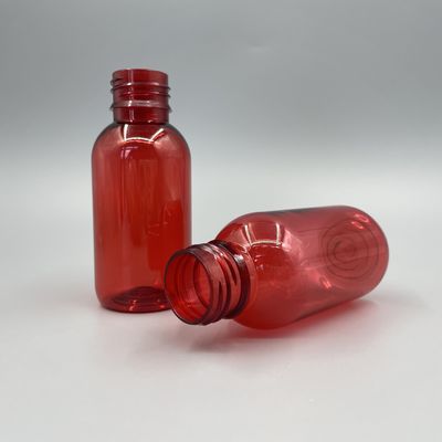Contro il giro di plastica vuoto UV delle bottiglie 100ml 3.52OZ dello sciroppo con il cappuccio evidente del compressore