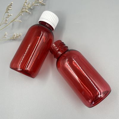 Contro il giro di plastica vuoto UV delle bottiglie 100ml 3.52OZ dello sciroppo con il cappuccio evidente del compressore