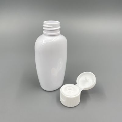 Bottiglia di plastica 50ml piano della pompa dell'ANIMALE DOMESTICO di stile Oblate impedire ossigeno con il cappuccio