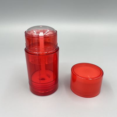 Contenitore su ordinazione rosso del deodorante in stick 75g intorno ad asse con stampa