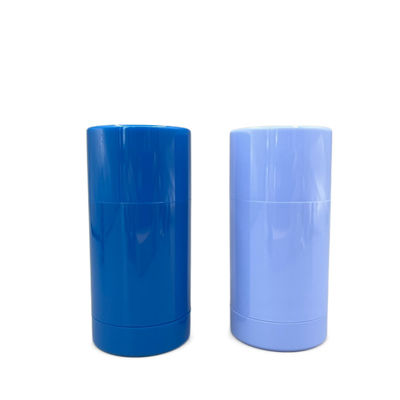 Lo spingere verso l'alto del blu il giro vuoto 50g 75g dei contenitori del deodorante in stick ha personalizzato il logo
