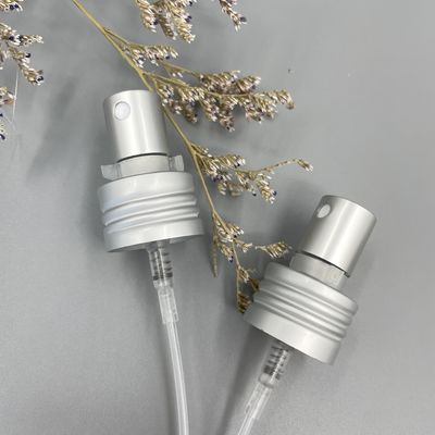 Alluminio dell'erogatore di Matt Silver Perfume Pump Sprayer 24/410 di dosaggio 0.12ML con la serratura della clip